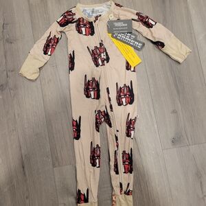 Bamboo Bums And Roses Transformers Optimus Prime Convertible Romper Onsie